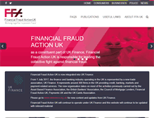 Tablet Screenshot of financialfraudaction.org.uk